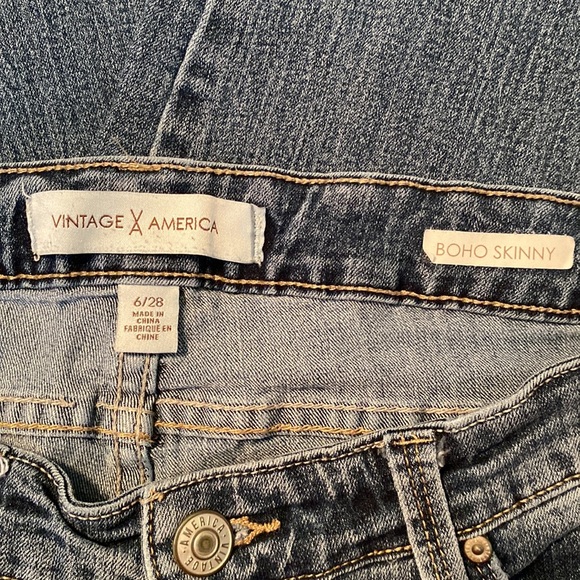 Vintage America Skinny Jeans - Picture 3 of 3